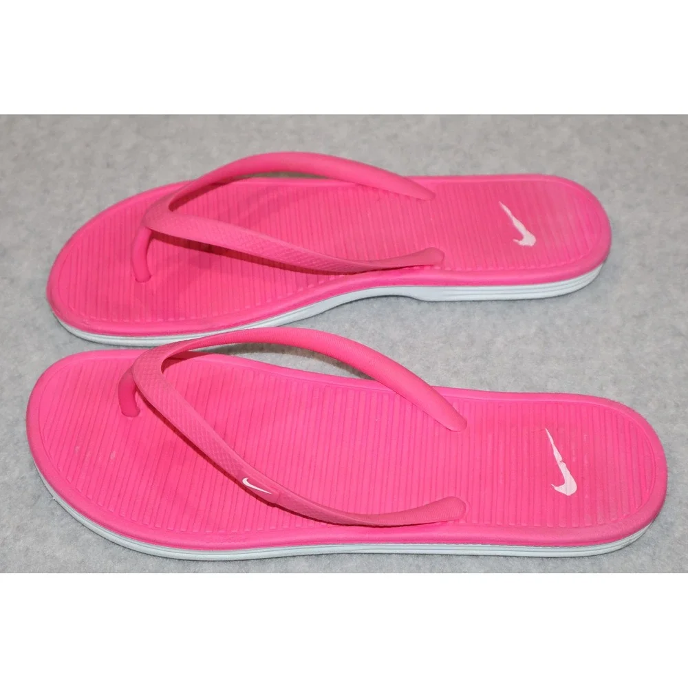 Nike Solarsoft Thong II Women Size 9 Wide 40.5 Pink Flip Flop Sandals